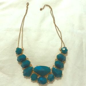 Opaque gem statement necklace
